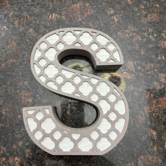 "S" decorative letter - decor - Picture 2 of 6